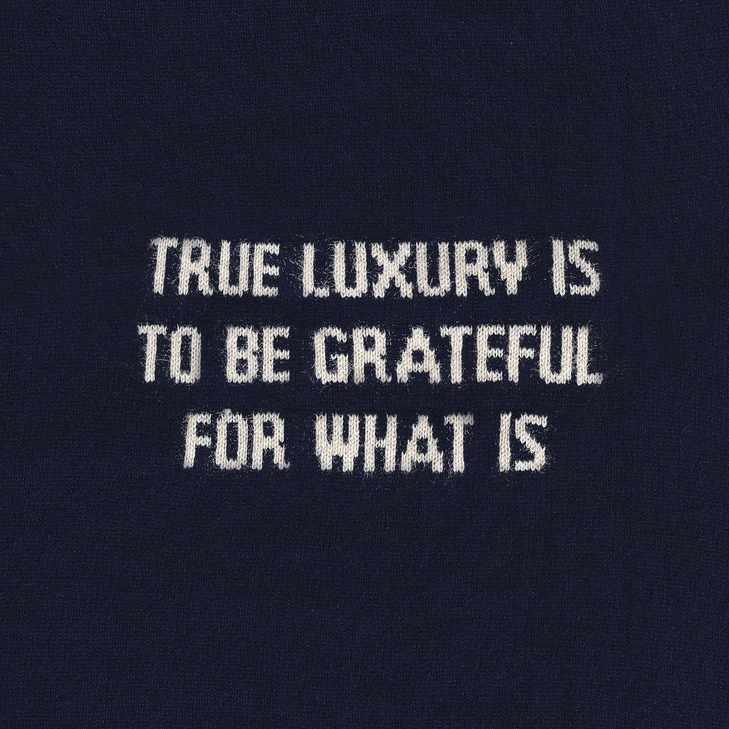 Embroidered Hoodie Navy Blue Love S/M