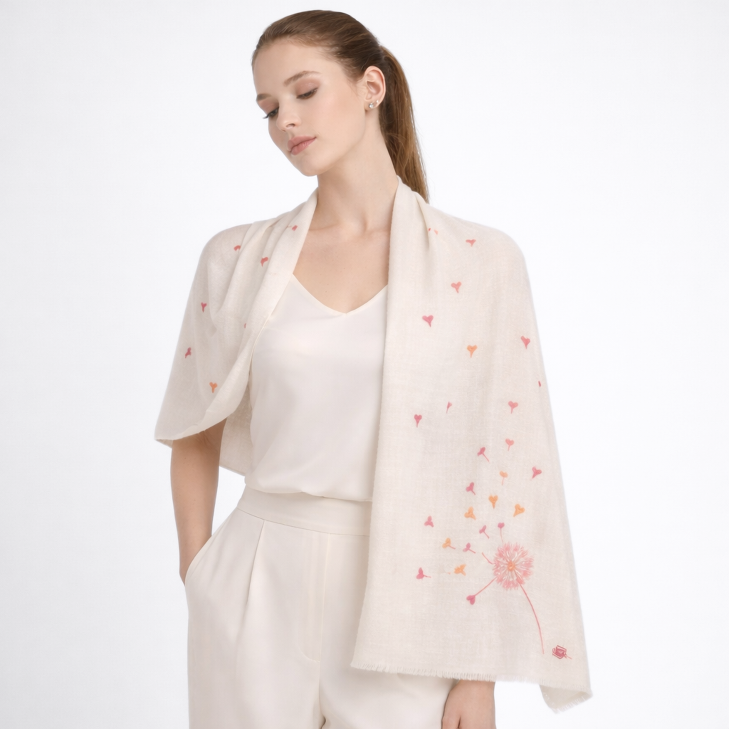 Dandy Love Ivory Stole