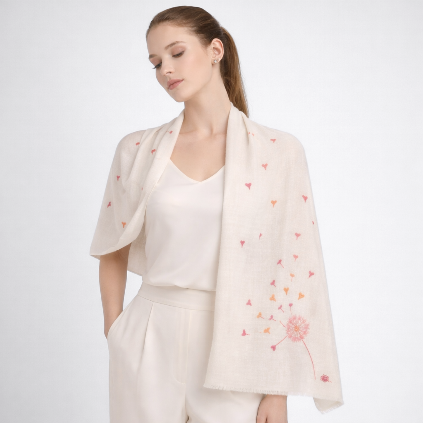 Dandy Love Ivory Stole