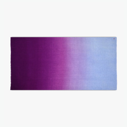 Dip Dye Violet Shawl