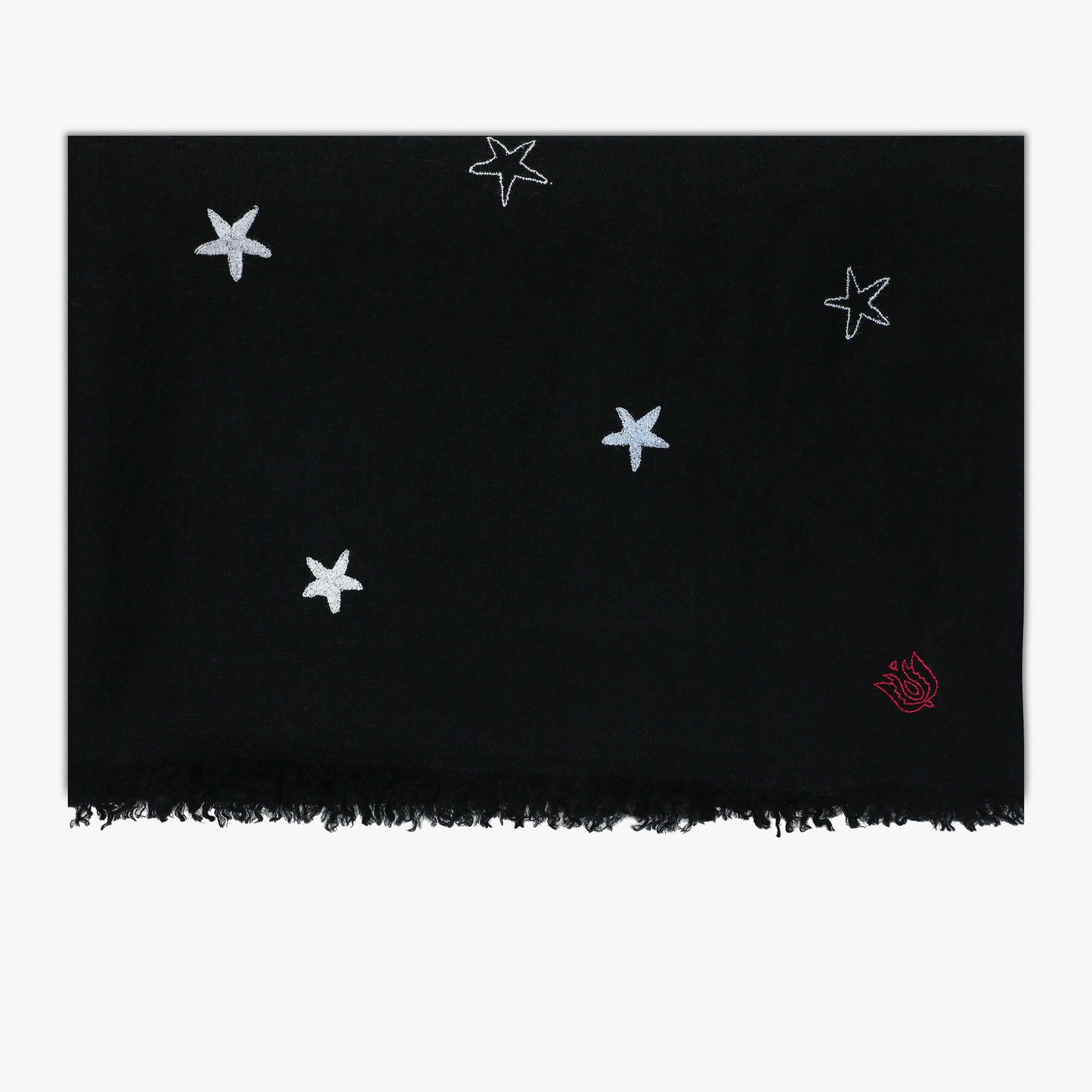Stars Black Butidar Stole