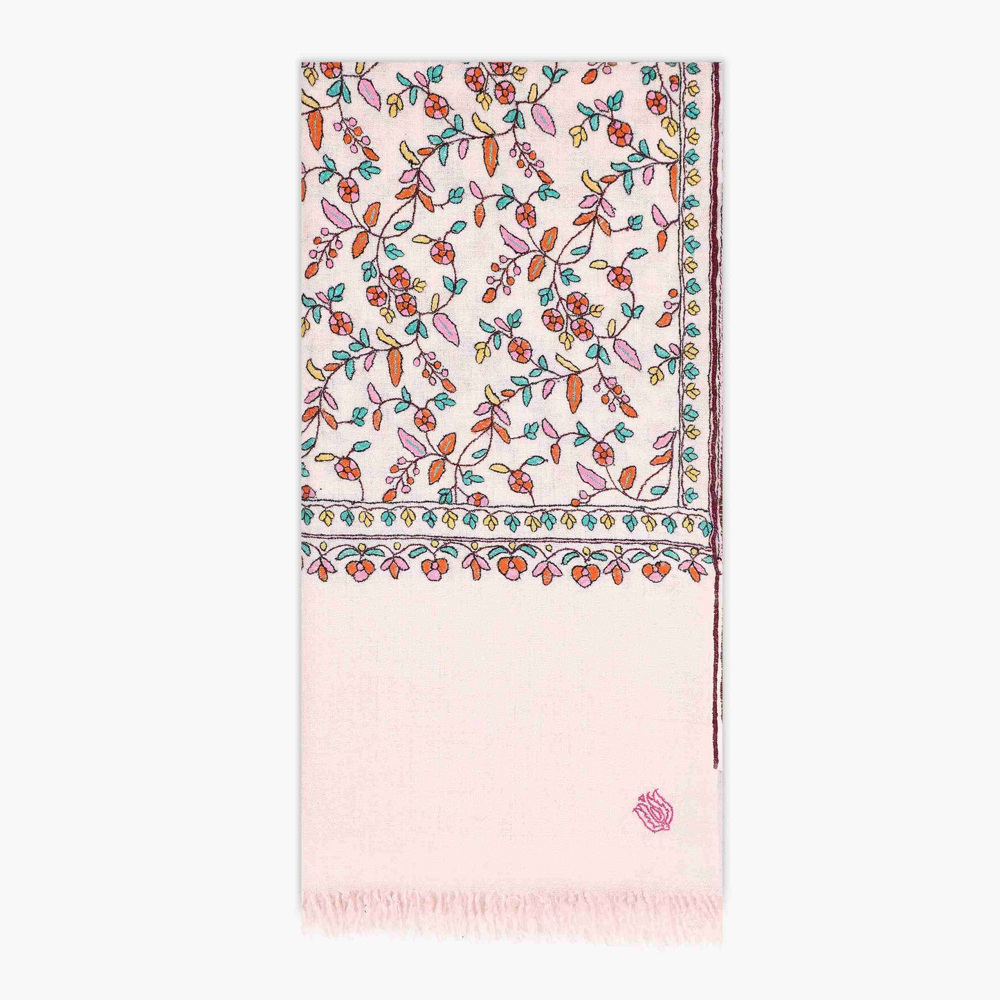 Jaali Pink Shawl