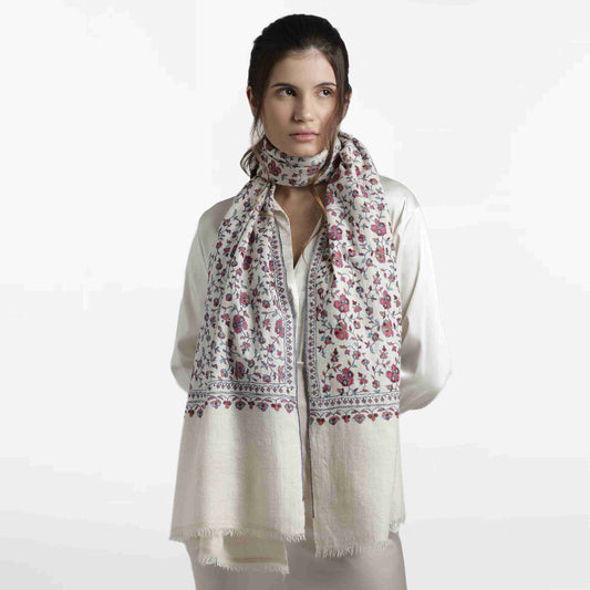 Jaali Ivory Stole