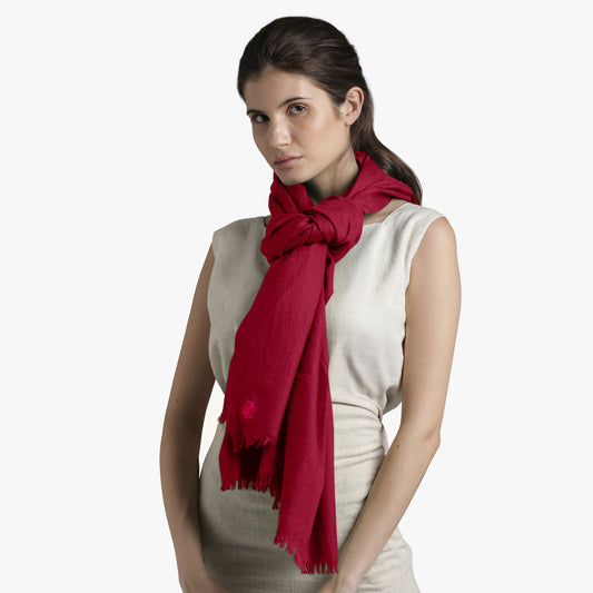 Incredible Colors Burgundy Shawl