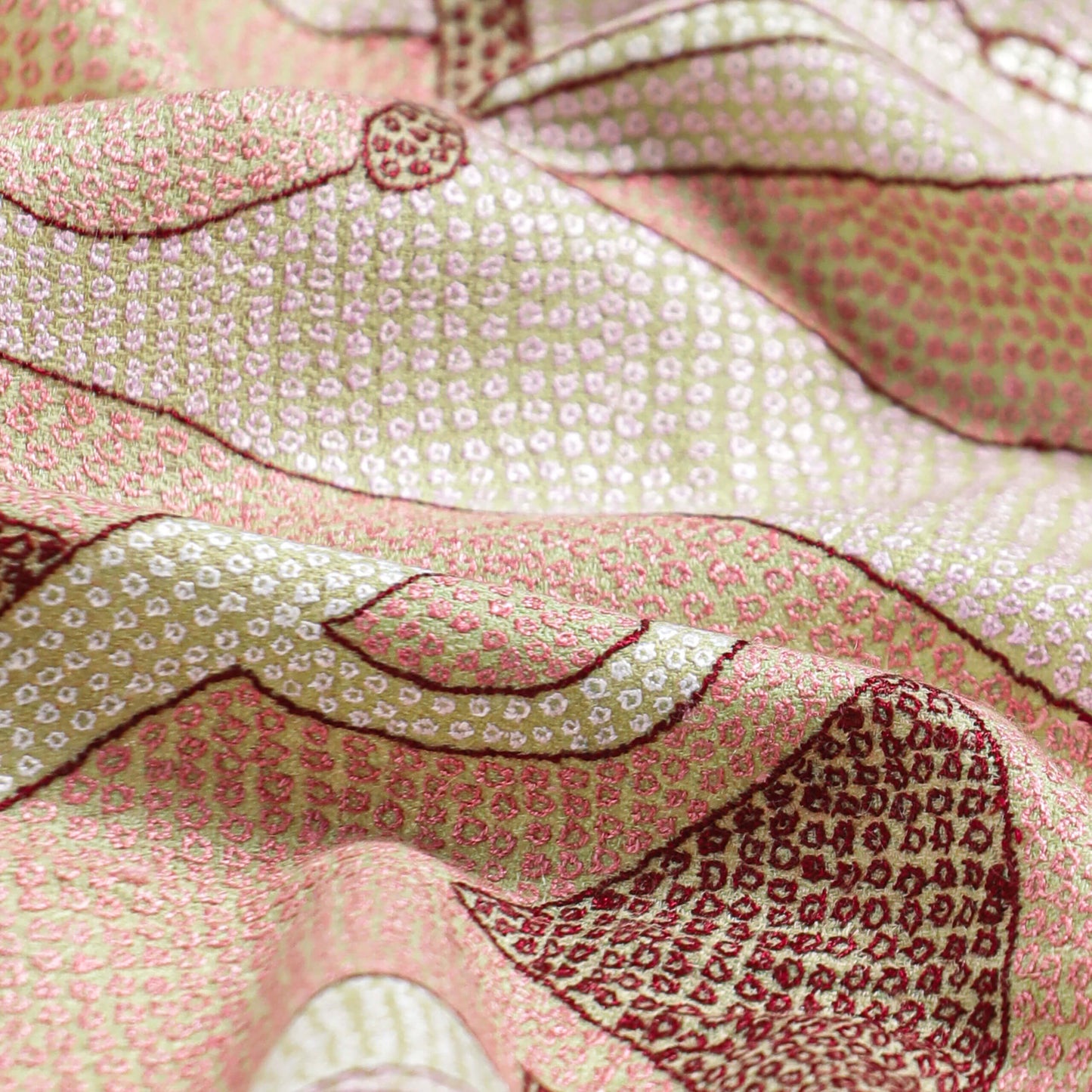 Macro Flowers Light Green Shawl