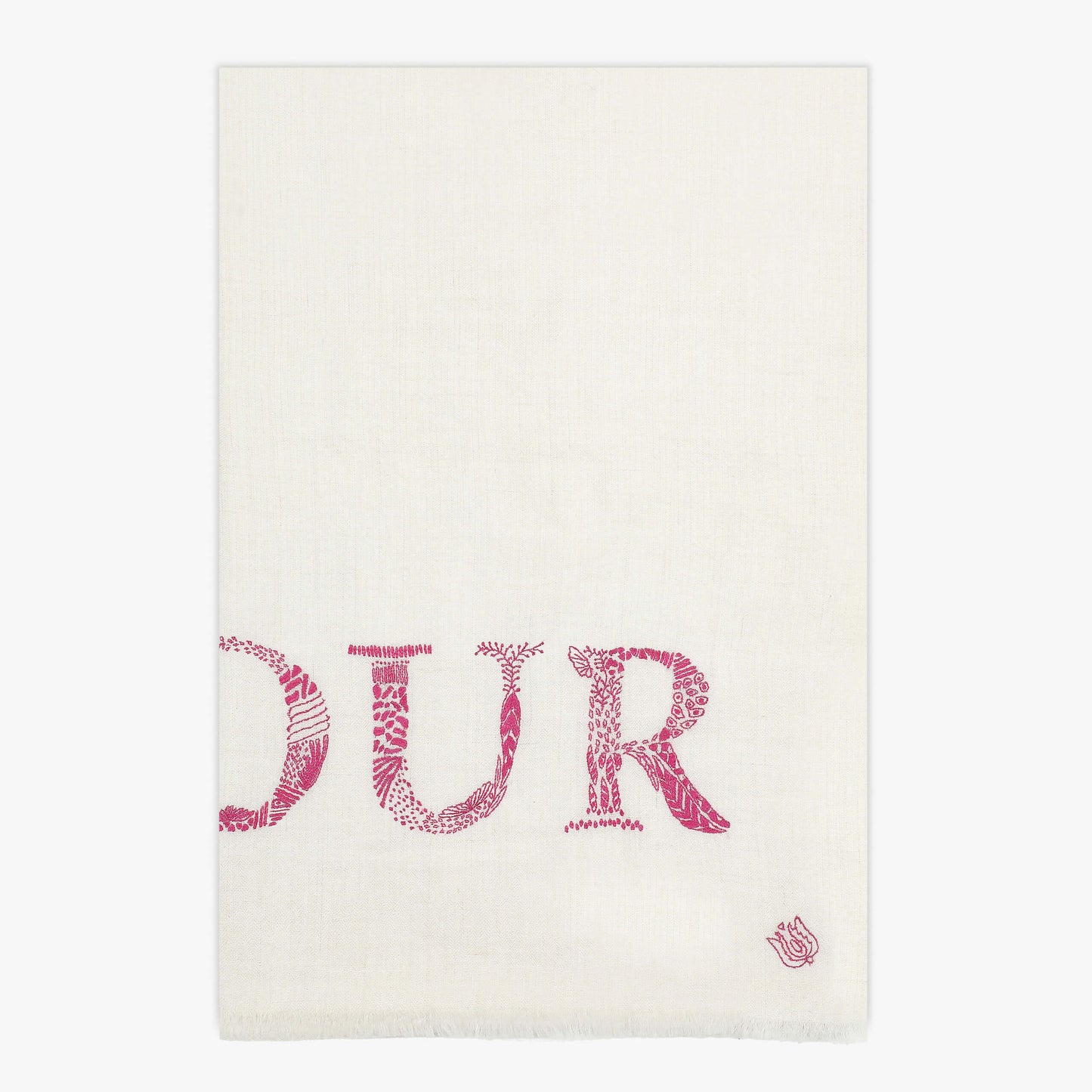 Valentine Ivory Amour Pink Stole