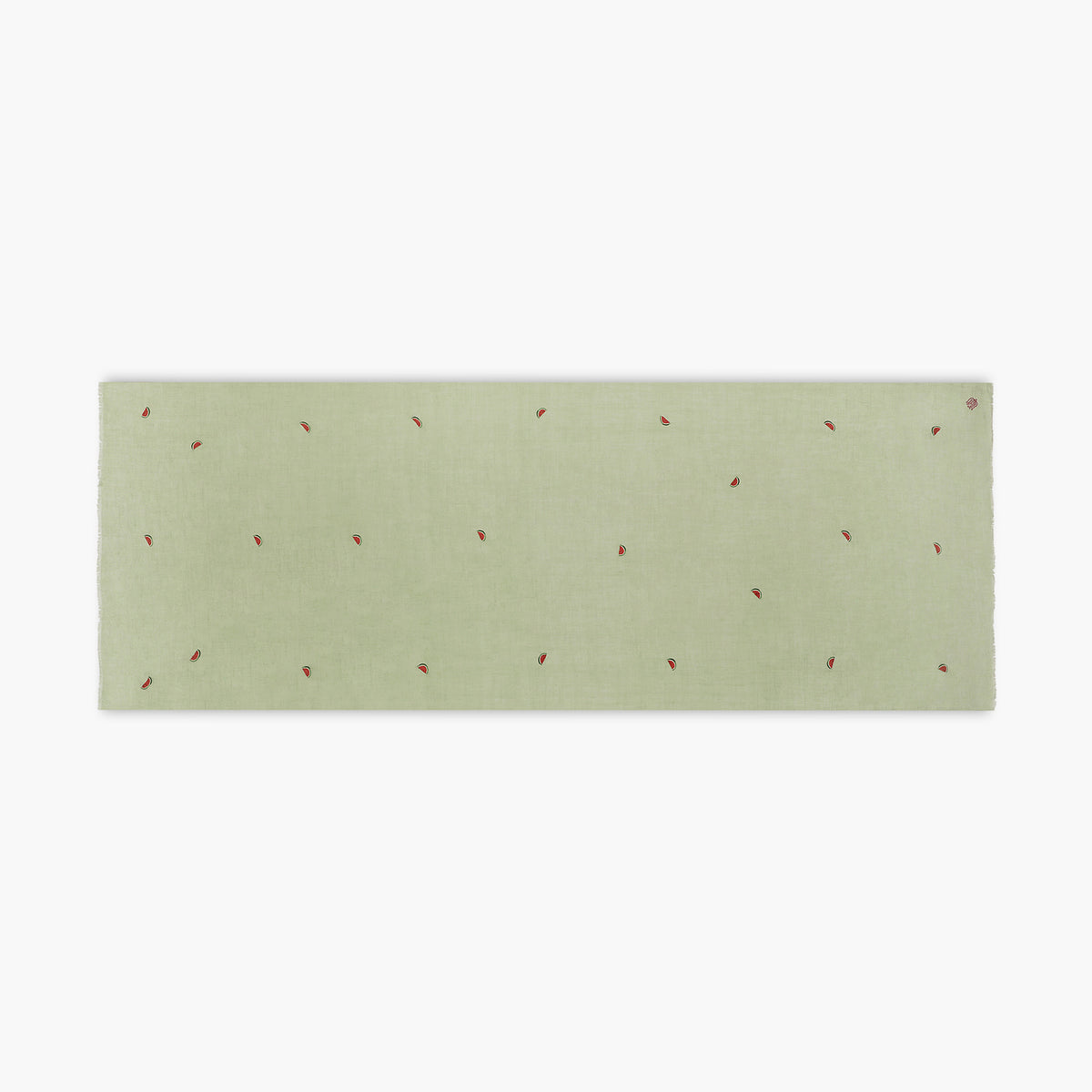 Fruit Butidar Watermelon Embroidered Mint Stole