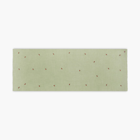 Fruit Butidar Watermelon Embroidered Mint Stole